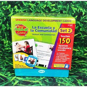 GeoSafari Smart Talk Electronic Learning Game Spanish Development Cards Set 2